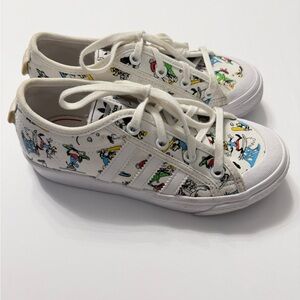 Adidas Nizza X DISNEY Sports Goofy Sneakers Youth Boy Girl Size 1.5 Shoes